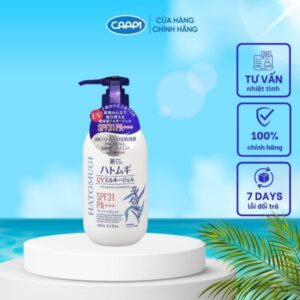 Sữa dưỡng thể chống nắng Hatomugi UV Milky Gel SPF31 PA++++ Cappi